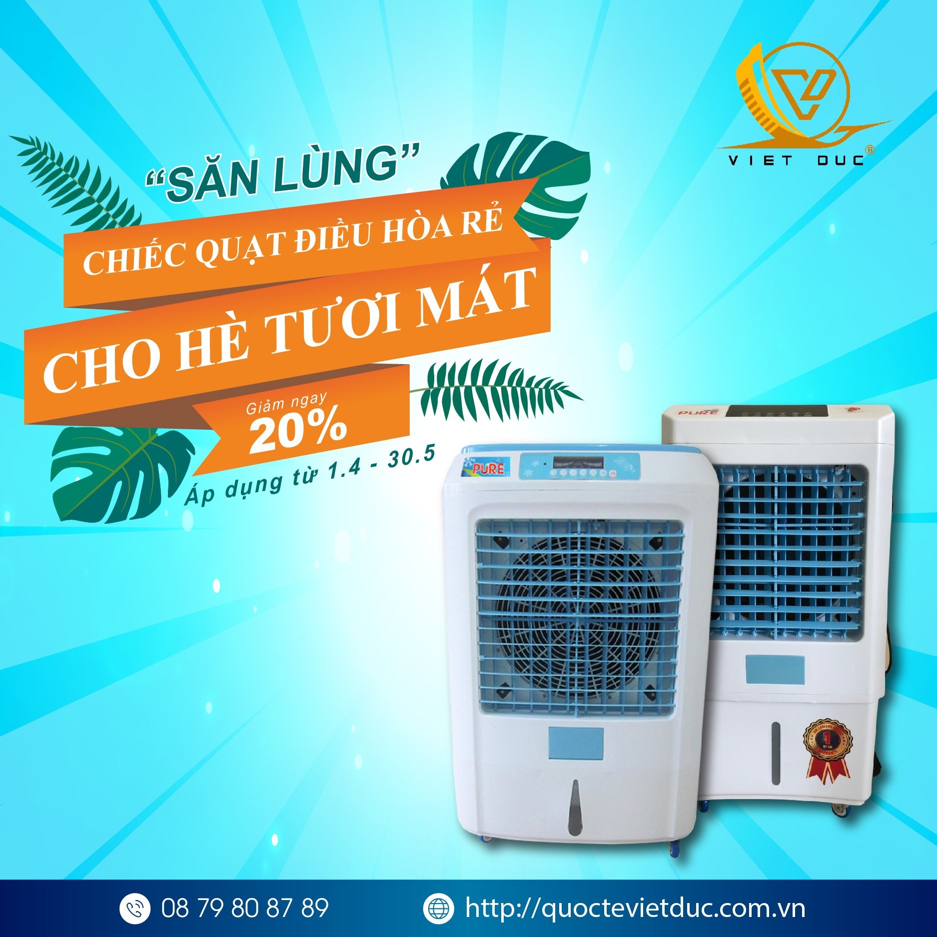 Giá quạt điều hòa giảm sốc lên đến 20% - Chào hè rực rỡ